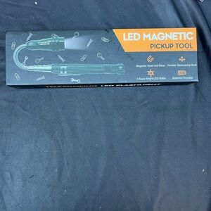 Magnetic pickup tool w/ LED light